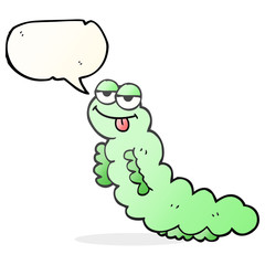 speech bubble cartoon caterpillar