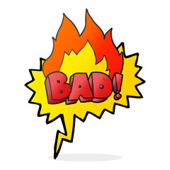 speech bubble cartoon Bad symbol