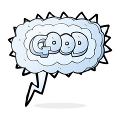 speech bubble cartoon Good symbol