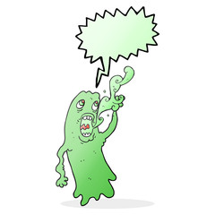 speech bubble cartoon ghost