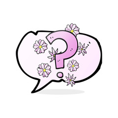 speech bubble cartoon question mark