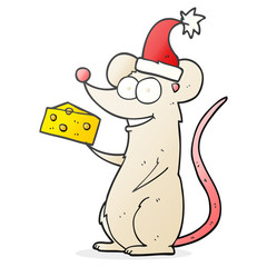 cartoon christmas mouse