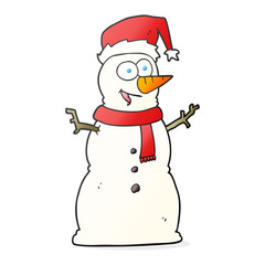 cartoon snowman