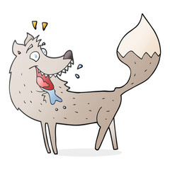 cartoon wolf