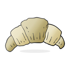 cartoon croissant
