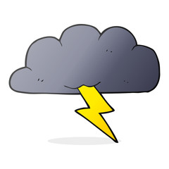 cartoon thundercloud