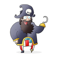 cartoon pirate captain