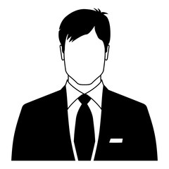 Businessman icon - avatar vector illustration