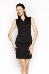 Beautiful elegant brunette woman