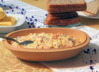 potato salad with boiled vegetables