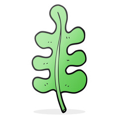 Obraz premium cartoon leaf