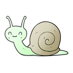 cartoon cute snail