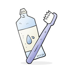 cartoon toothbrush