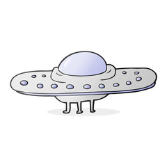 cartoon flying saucer