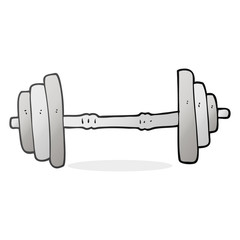 cartoon barbell