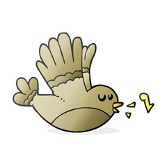 cartoon singing bird