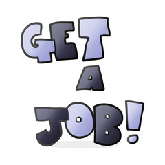 cartoon Get A Job symbol