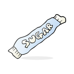cartoon packet of sugar