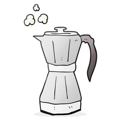 cartoon stovetop espresso maker