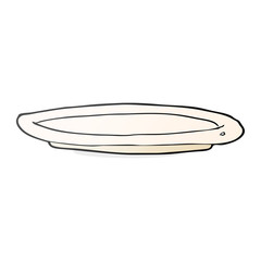 cartoon empty plate