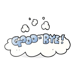 cartoon good-bye symbol