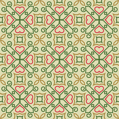 Fototapeta premium Vector seamless pattern background.