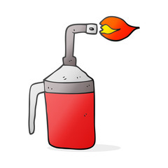 Obraz premium cartoon blow torch