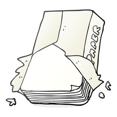 cartoon office paper