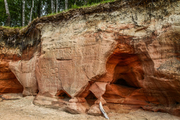 Felsformationen am Strand
