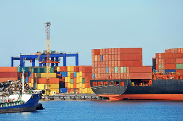 Cargo crane and container ship