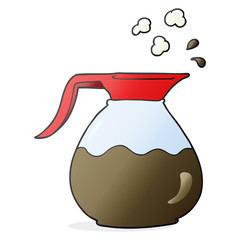 cartoon coffee jug