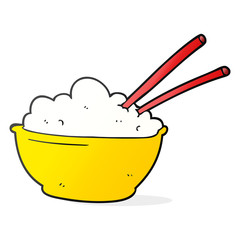 cartoon bowl of rice