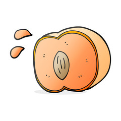 cartoon juicy peach