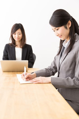 asian businesswomen working