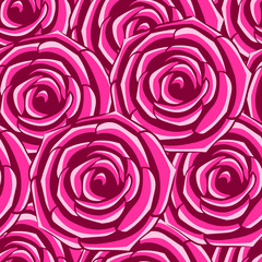 seamless texture, pink roses