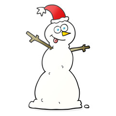 cartoon snowman