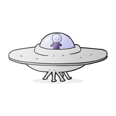 cartoon alien flying saucer