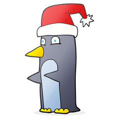 cartoon christmas penguin