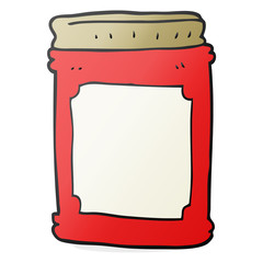 cartoon jam jar