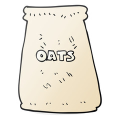 cartoon bag of oats
