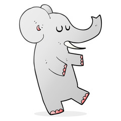 cartoon dancing elephant