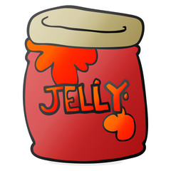 cartoon jar of jelly