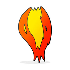 cartoon rocket ship flames