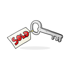 cartoon new house key
