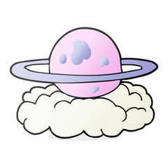 cartoon alien planet