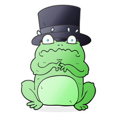 cartoon wealthy toad