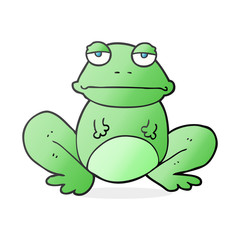 Obraz premium cartoon frog