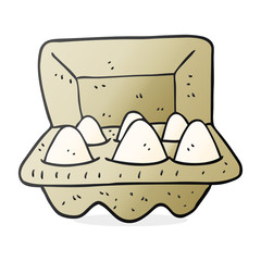cartoon eggs in box