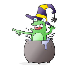 cartoon halloween toad