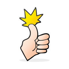 cartoon thumbs up